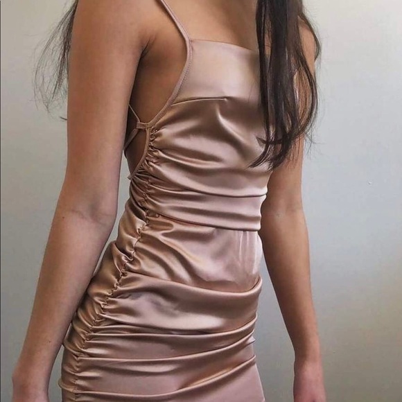 Satin mini dress - Picture 1 of 6